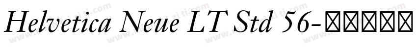 Helvetica Neue LT Std 56字体转换